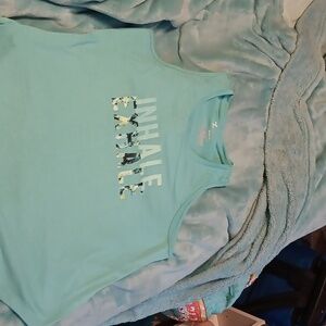 Turquoise workout shirt